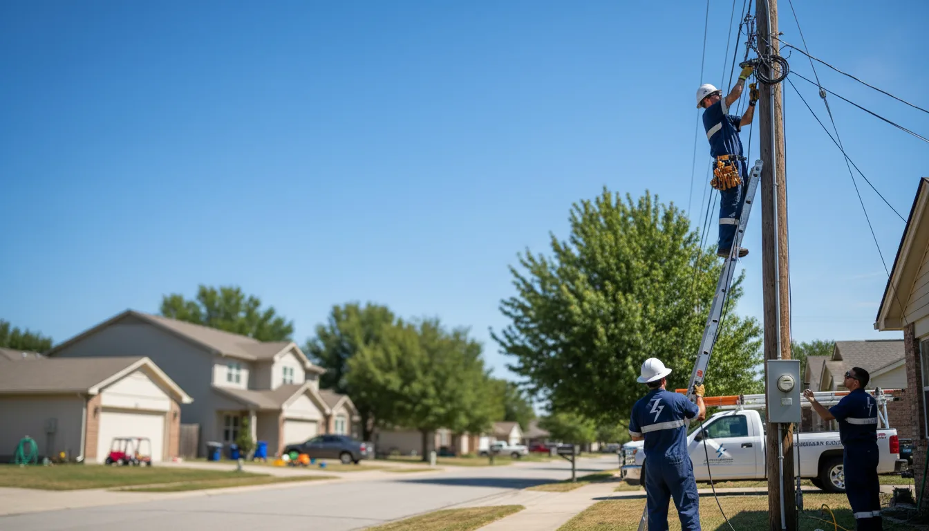Residential electrician providing installation services in Port Washington, WI